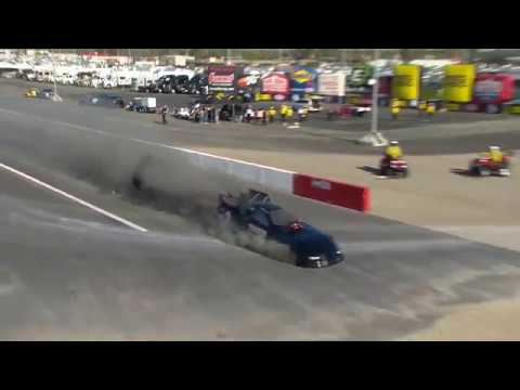 official secrets Terry Haddock had a major fire in qualifying at the Auto Club Finals.