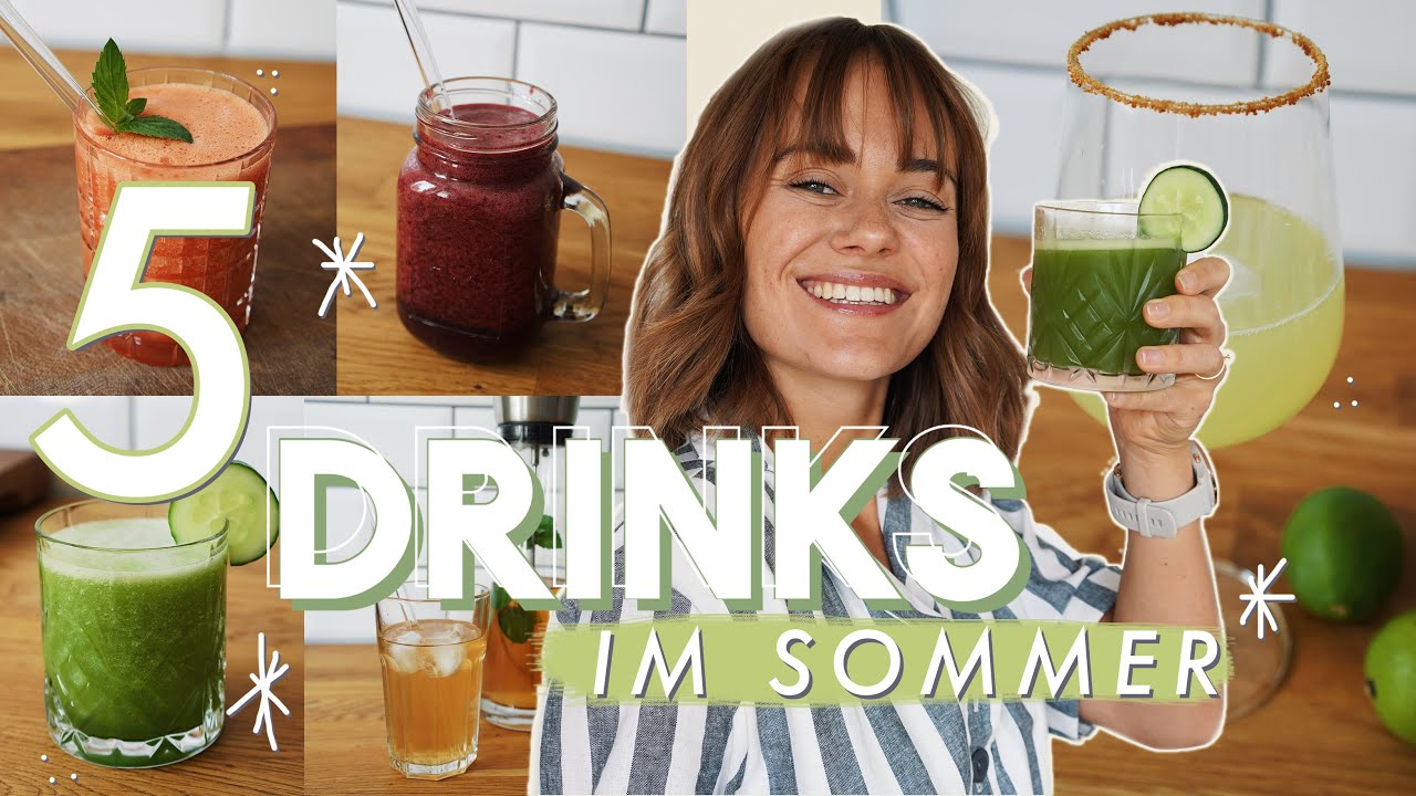 5 schnelle & erfrischende Getränke im Sommer - Rezepte ohne Alkohol!