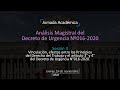 Jornada Análisis Magistral del Decreto de Urgencia Nº016 2020 (Sesión II) 2020.11.19