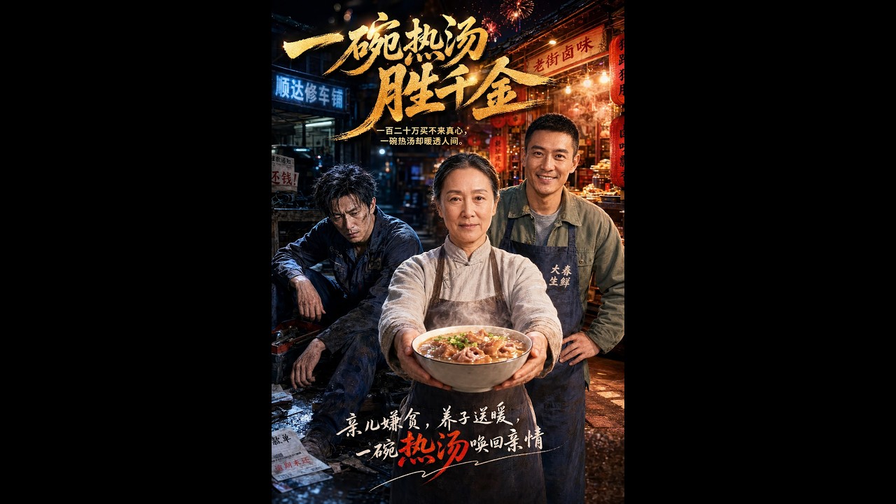 【一口气看完】《一碗热汤胜千金》#短剧 #AI短剧 #逆袭 #drama #爽剧 #鲨鱼先生