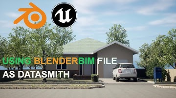 How to Make Blenderbim IFC File as Datasmith (for UE5)