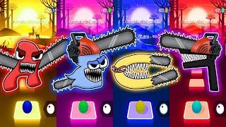 Alphabet Lore Vs Among Us Vs Sonic Vs Blue but is all a Chainsaw Man! Ultimate Battle - Tiles Hop