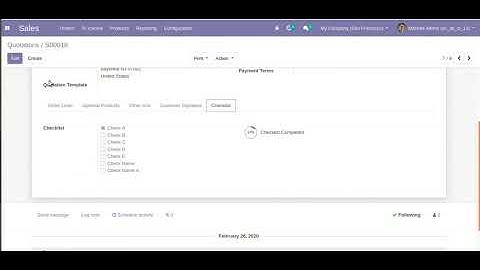Sale Order Checklist Odoo, SO Checklist Odoo
