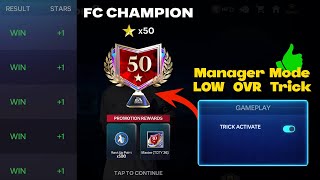 Manager Mode Low Ovr Trick Easy Rank Push Fc Mobile