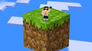 Minecraft Ama Tek Bir Devasa Blok