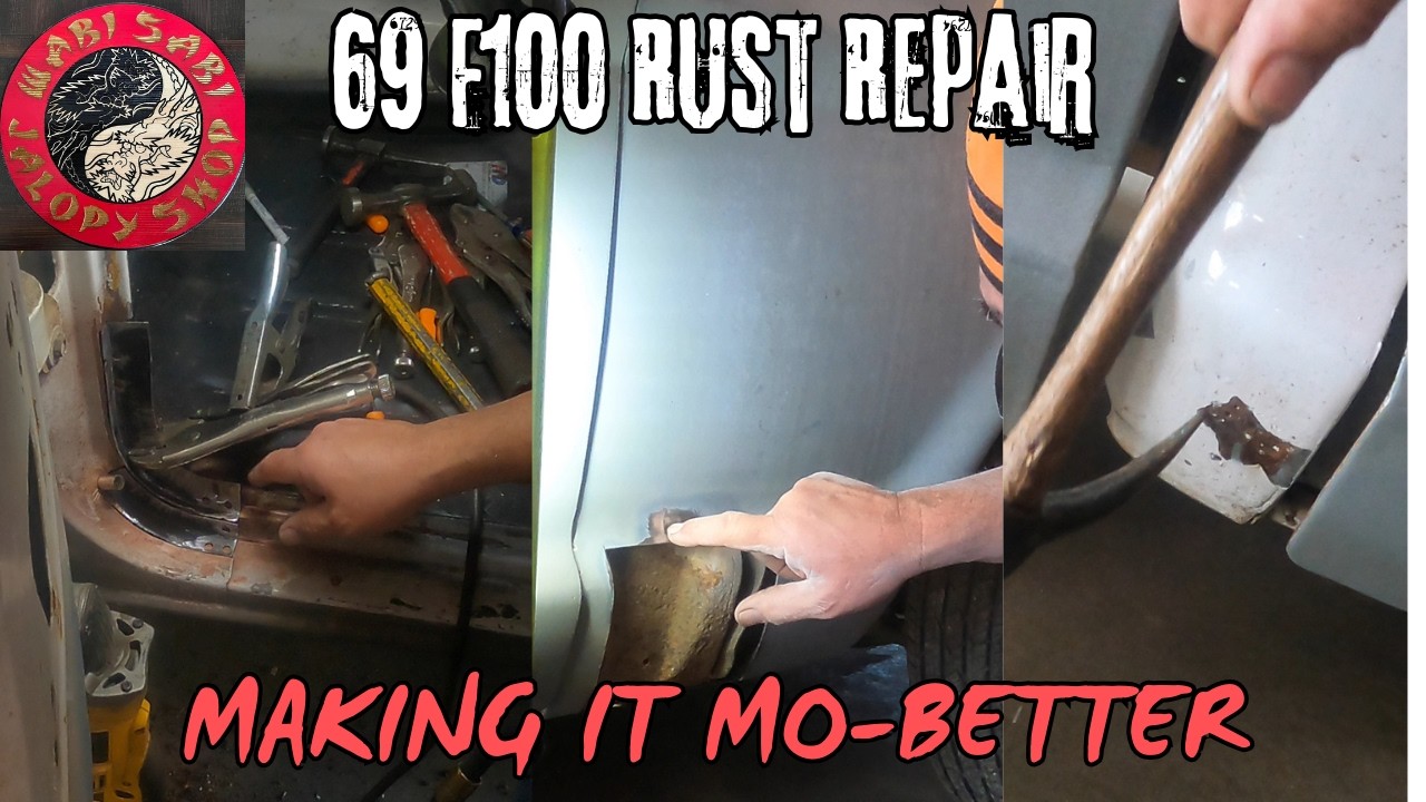 1969 F100 Rust Repair Rocker Fender and bed - YouTube