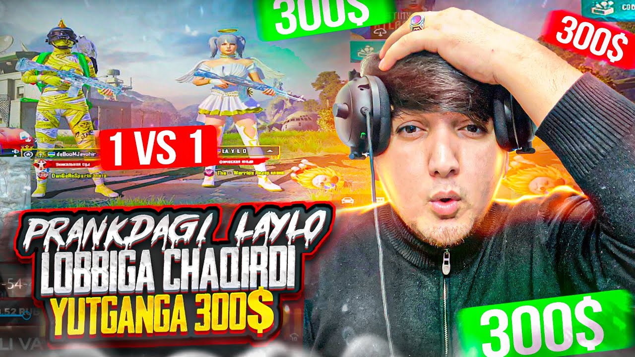 LAYLO MENI 1vs1 CHAQEDI YUTGANGA 300$ | LEKIN MEN IKKINCHI VARYATNI TANLADIM 🤣😂 | KUTGANLAR BORMI.?