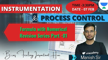 Formula Race | Instrumentation and Process Control-1| Chemical Engineering | Manish Rajput Sir