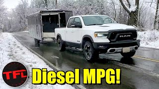 I Find a BIG Difference Between Towing & Empty MPG in the 2020 Ram Rebel EcoDiesel