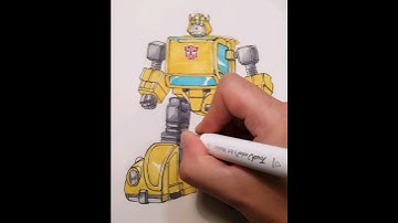 Drawing G1 Bumblebee #transformers #sketch