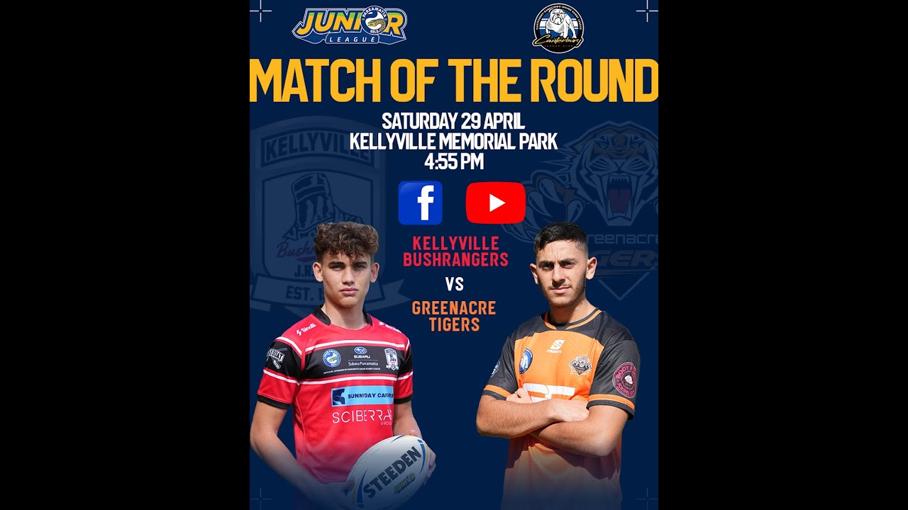 Match of the Round Kellyville Bushrangers v Greenacre Tigers YouTube