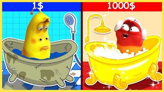 Bathroom Rich vs Poor 🥟 Larva Việt 🎬 Best Cartoon Animation 🍟 The Best Funny Cartoon 2021 screenshot 1