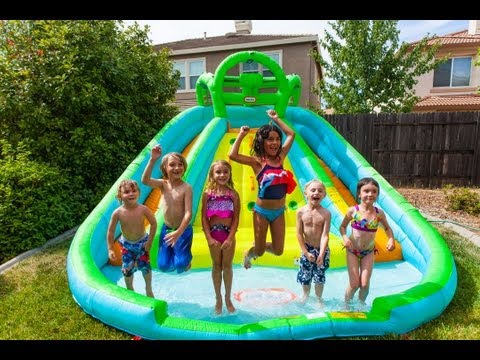 Little Tikes Rocky Mountain River Race Inflatable Water Slide