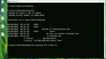 Windows Command Prompt Tutorial - 8 - How to rename files