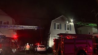 Vehicle fire spreads to homes in Malden