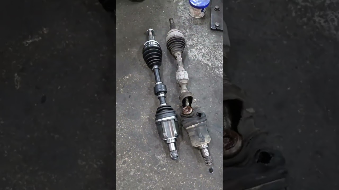 Car CV Axle Replacement - Old Leaking Shaft To Brand New Drive Shaft Install! #shorts #carrepair