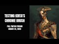 Let's try out Krita's chrome brush | Full Twitch Stream - August 22, 2023