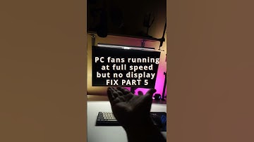 Pc fans running at full speed No display FIX PART 5 #shorts