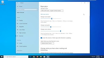 How To Adjust Narrator Speed, Voice, and Pitch In Windows 10 [Tutorial]