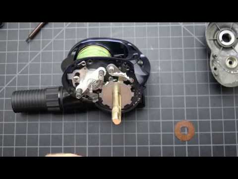 Shimano Calcutta 200 round bait caster fishing reel how to service