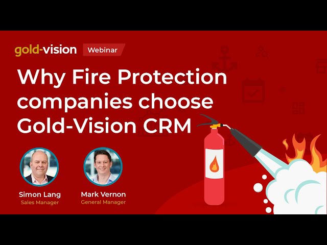 WEBINAR | Why do fire protection companies choose Gold-Vision?