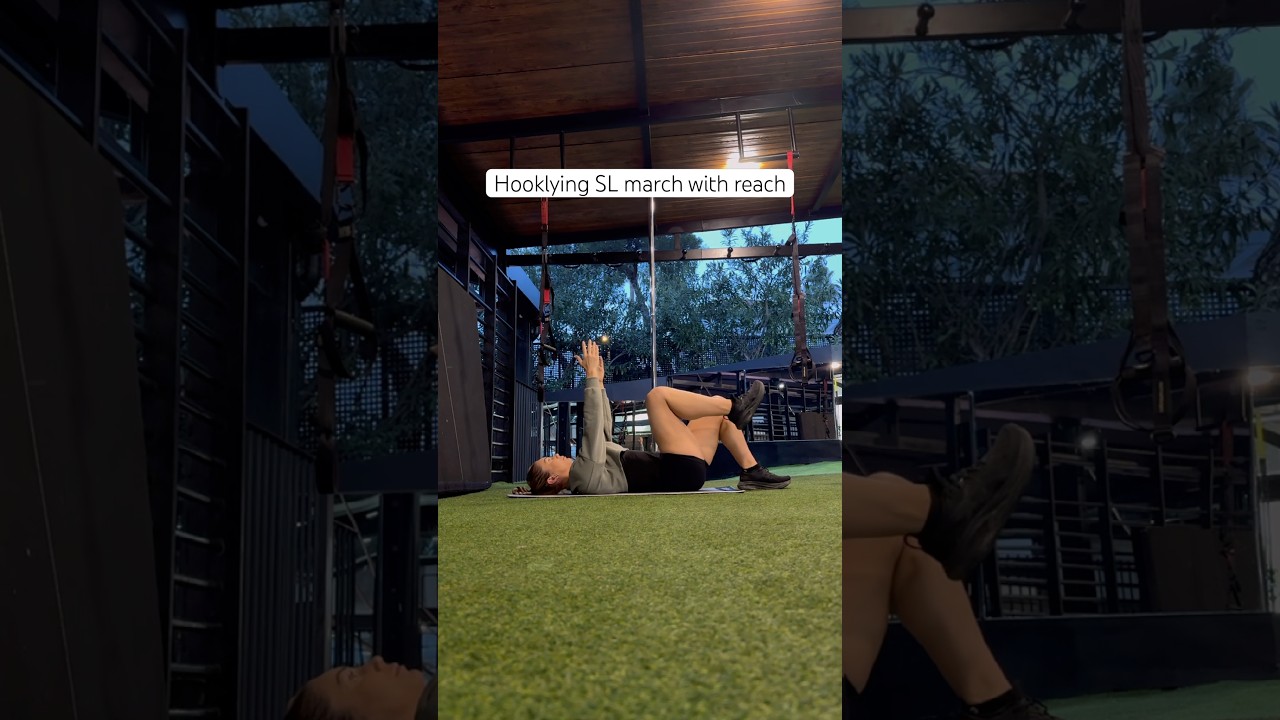 Hooklying SL march with reach