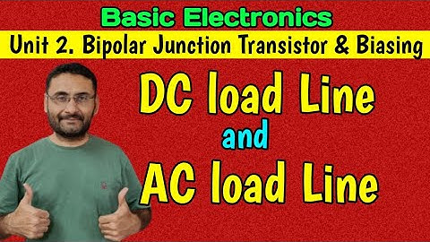 DC load line | AC load line | Operating point | Q point | BJT | BE/Btech (1st year) in हिन्दी