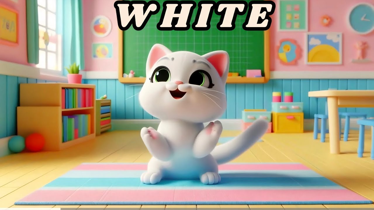 🌈 Names of the Colours | Colours Song | White Brown Blue Red Yellow| Kids Songs & Nursary Rhymes