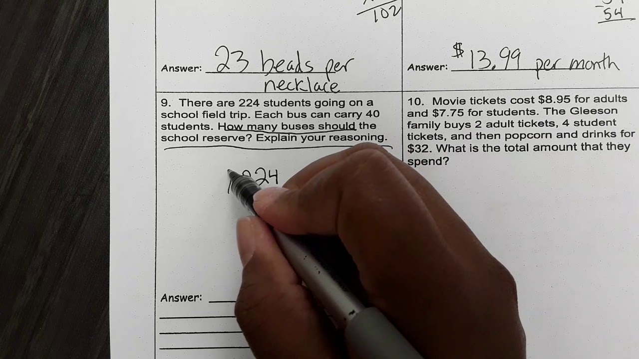 Chapter 3 Practice Test (# 7 -10) - YouTube