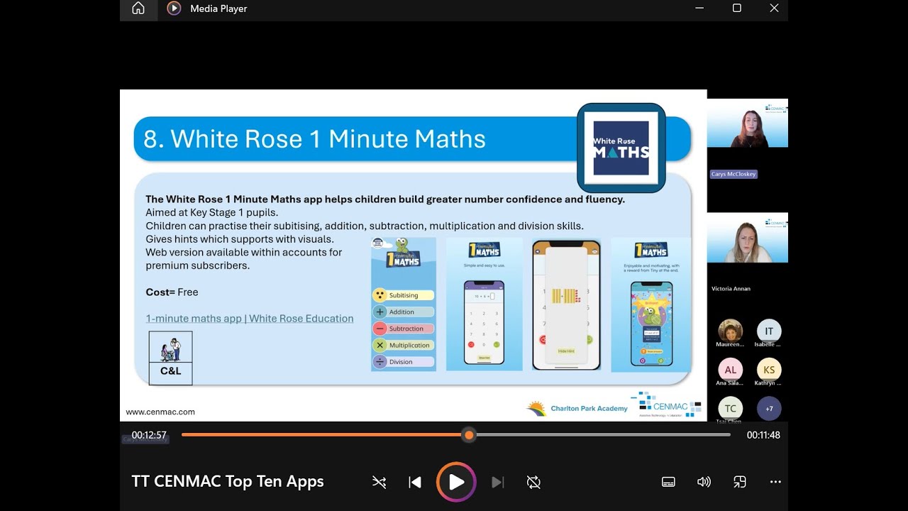 CENMAC's Thursday Thirty - Our Ten Top Apps to support learning in SEND and mainstream schools