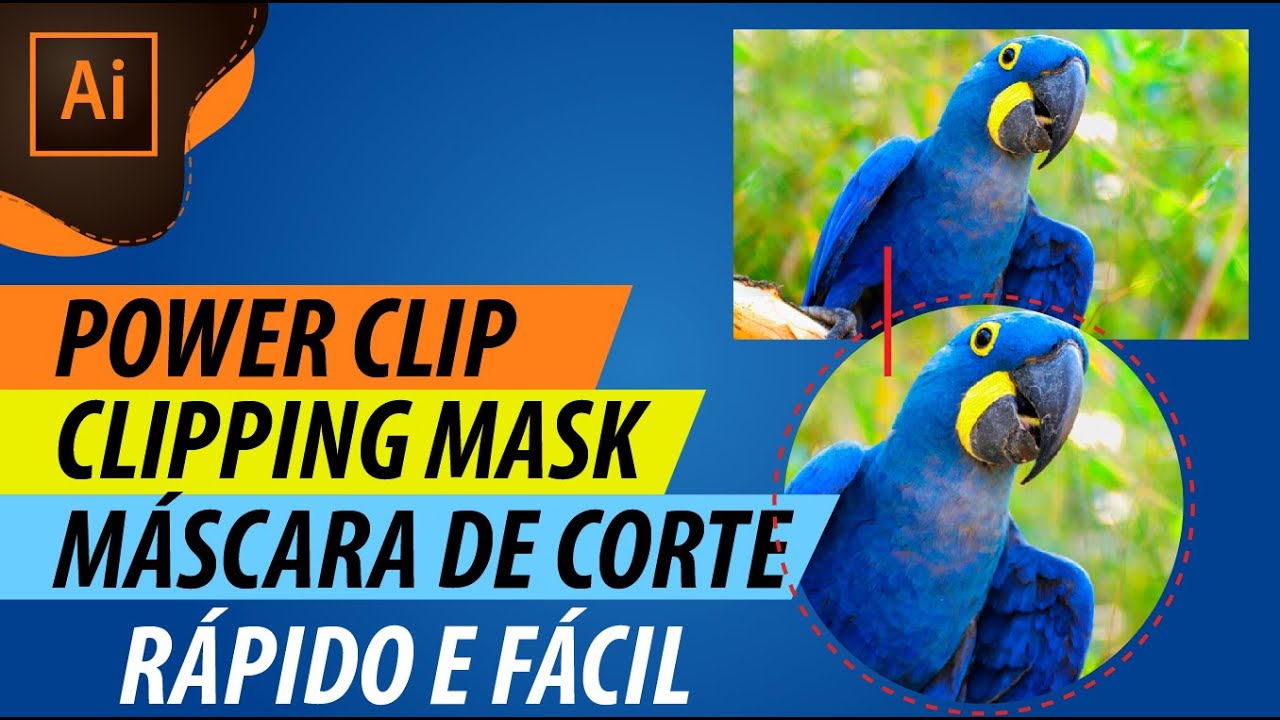 PowerClip no Illustrator (Máscara de corte)