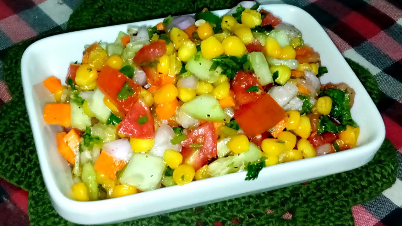 American Corn Salad | Healthy Corn Salad Recipe | Sweet Corn Salad Recipe | Corn Salad Recipe
