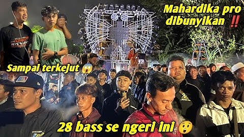 Finally, Mahardika pro sounded the Fuso 28 bass spec like an earthquake,, Gampingan carnival