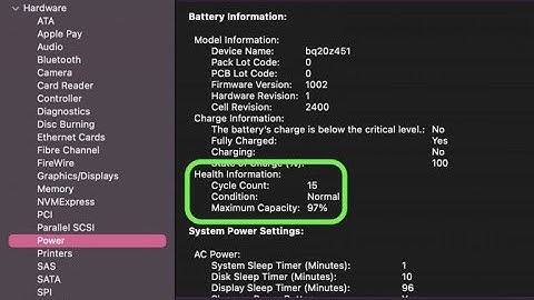 How to check battery cycle count on macbook