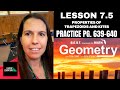 7.5 Practice Page 639-640 (Honors Classes)| Properties of Trapezoids and Kites| Big Ideas Textbook|