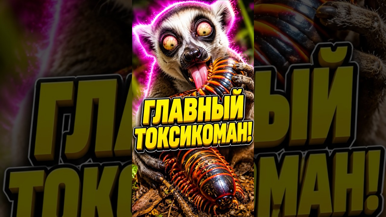 Лемур: Главный токсикоман Мадагаскара, который ловит кайф на ветке!