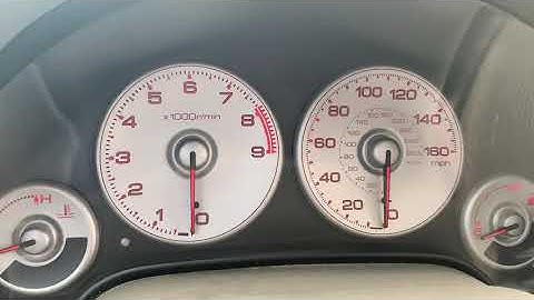 How to calibrate 02-06 Acura RSX dash cluster