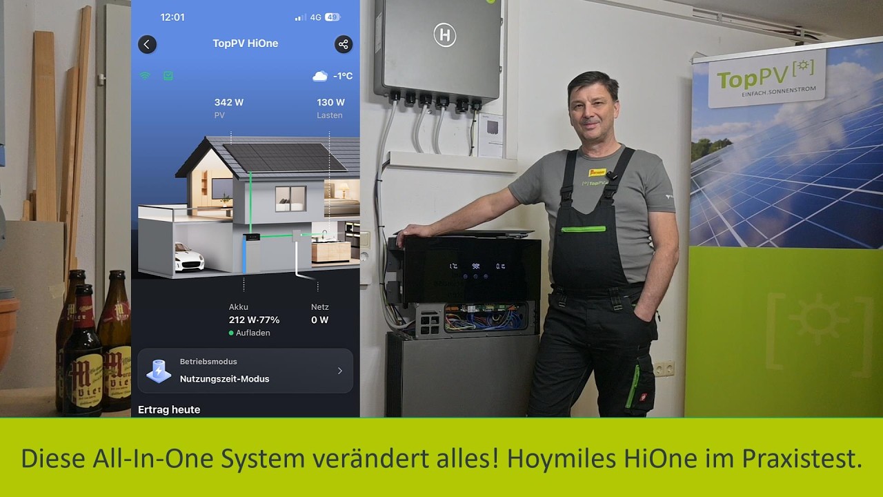 Dieses All-In-One System verändert alles! Hoymiles HiOne bei TopPV im Praxistest.