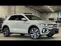 Volkswagen NEW T-roc R-line 2022 in 4K Ascot Grey 19 inch Misano  Walk around & Detail inside