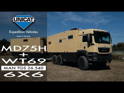 UNICAT Expedition Vehicles MD75HMB - MAN TGS 26.540 6X6 + WT69