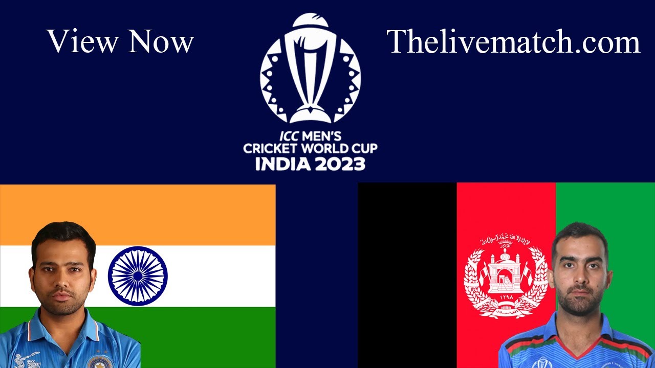 Live India vs Afghanistan IND vs Afg World Cup 2023 2nd Innings YouTube
