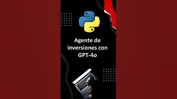 Cómo crear un agente de inversiones con IA en Python | Tutorial con Streamlit y OpenAI