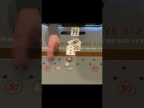 THE PERFECT PULL ON A DOUBLE!! #blackjack #casino