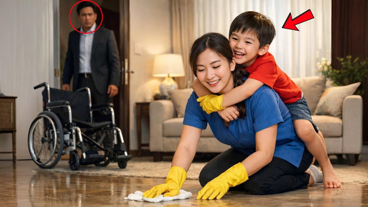Tỷ phú bất ngờ về nhà sớm - Chết lặng khi cô giúp việc nghèo làm điều anh chưa từng làm cho con mình