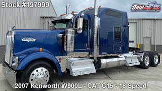 2007 KENWORTH W900L  197999  SOLD