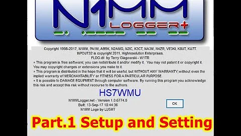 N1MM Logger Part. 1 Setup and Setting by HS7WMU