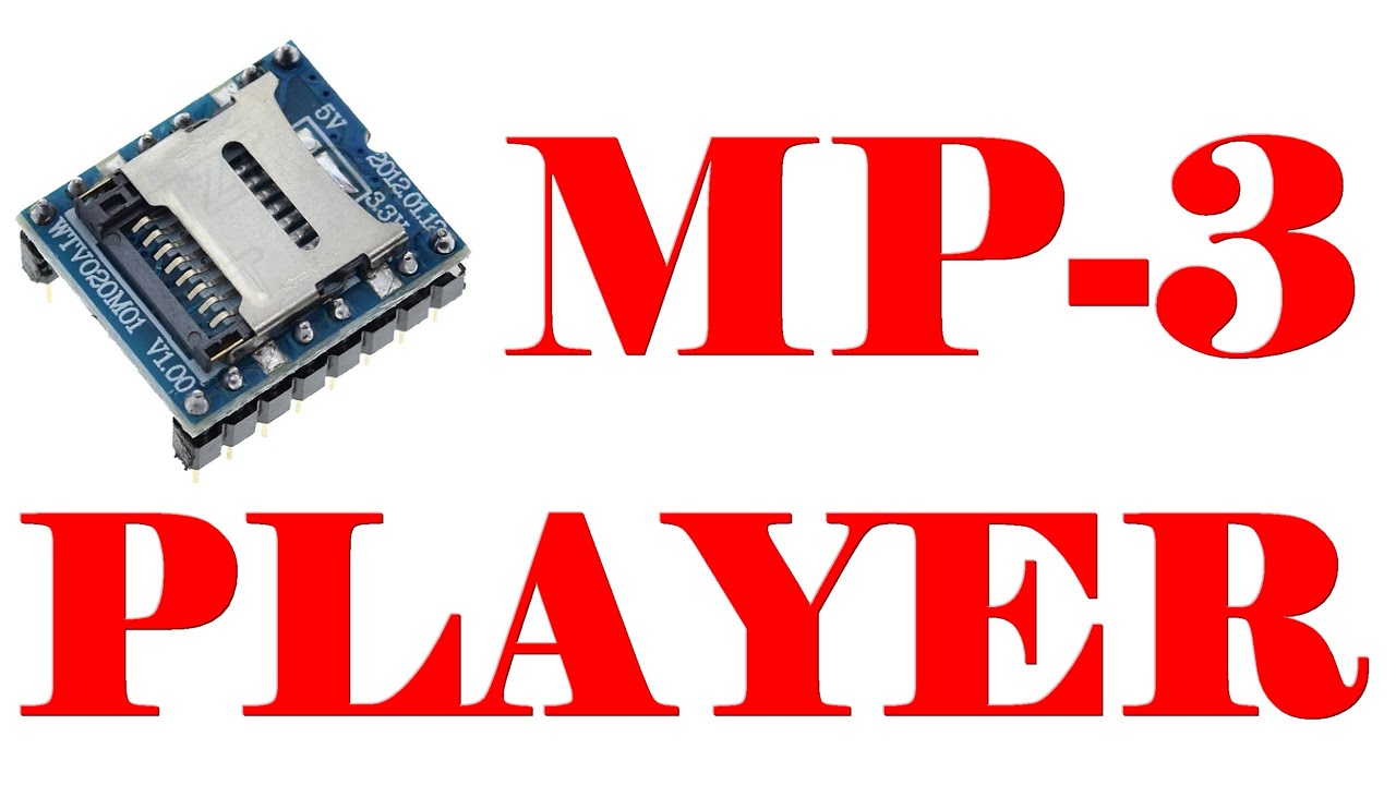 Модуль мини МP-3 плеер TF картой - YouTube