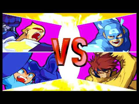 Marvel vs Capcom 1 ( Arcade ) - Megaman / Captain Commando Playthrough ( Aug 11, 2017 )