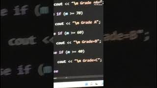 find grade using else if ladder statement in C++🎯