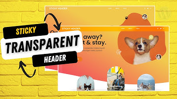 Sticky transparent header menu with Elementor Pro - 2024